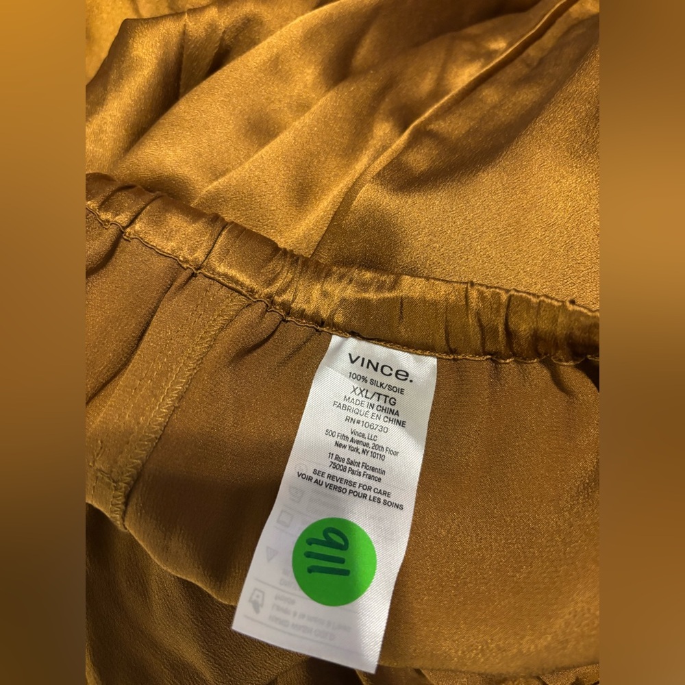 Vince Silk pants NWOT XXL = 18/20 - Picture 13 of 14